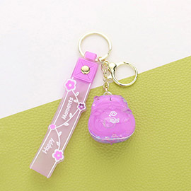 Cute Cat Strap Keychain