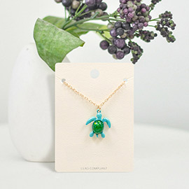 Turtle Pendant Necklace