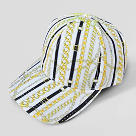 Chain Patterned Baseball Cap