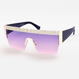 Rhinestone Embellished Sunglasses