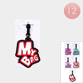 12PCS - Message Luggage Tags