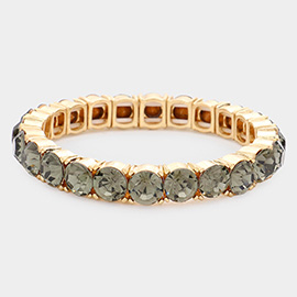 Round Stone Stretch Evening Bracelet