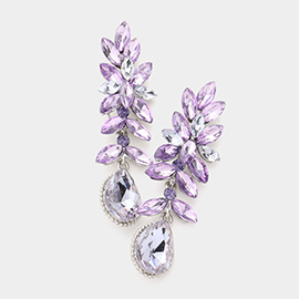 Crystal Rhinestone Marquise Evening Earrings