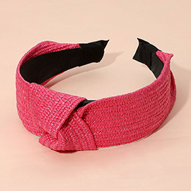 Straw Knot Burnout Headband