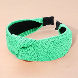 Straw Knot Burnout Headband