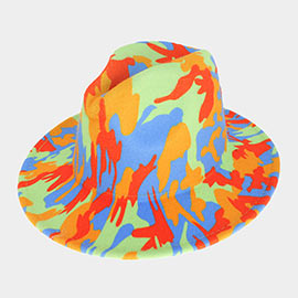 Abstract Patterned Panama Hat