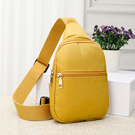 Solid Nylon Mini Sling Bag