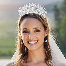 Multi Stone Embellished Princess Tiara