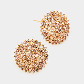 Bloom Crystal Rhinestone Stud Earrings