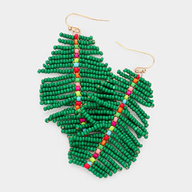 Seed Beaded Dangle Earrings