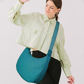 Solid Nylon Sling Bag / Crossbody Bag