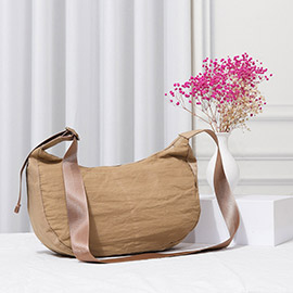 Solid Nylon Sling Bag / Crossbody Bag