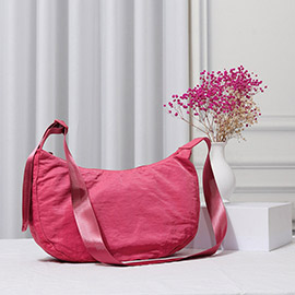 Solid Nylon Sling Bag / Crossbody Bag