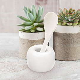 Round Shaped Solid Ceramic Toothbrush Holder / Pen Stand