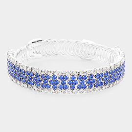 Rhinestone Pave Evening Bracelet