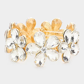 Flower Cluster Stretch Evening Bracelet