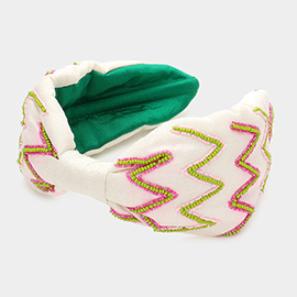 Zigzag Chevron Patterned Headband