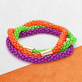 3PCS - Halloween Colored Metal Bracelets