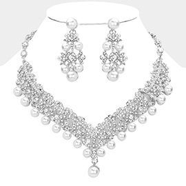 Pearl Accented Evening Necklace