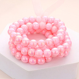 5PCS - Hologram Beaded Stretch Bracelets