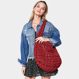 Quilted Puffer Shoulder / Crossbody Bag Cloud Bag