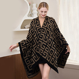 Pattern Detailed Poncho