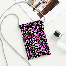 Bling Sequin Crossbody Cellphone Bag