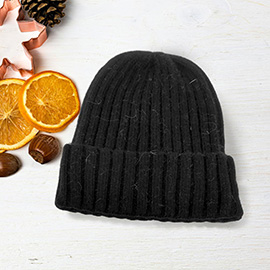 Solid Knit Beanie Hat