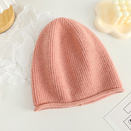 Solid Knit Beanie Hat