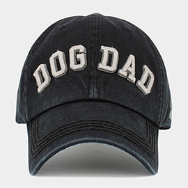 Dog Dad Message Vintage Baseball Cap