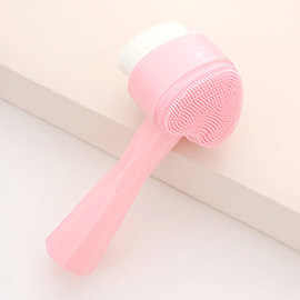 Heart Shaped Double Sided Facial Brush