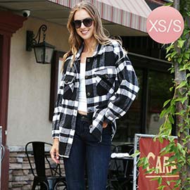 Plaid Check Patterned Boyfriend Fit Shacket