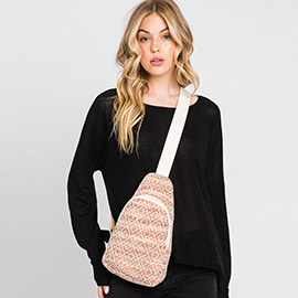 Aztec Patterned Sling Bag