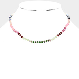 Faceted Beaded Necklace