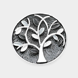 Tree of Life Round Magnetic Brooch