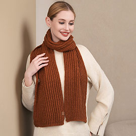 Solid Knit Oblong Scarf