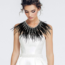 Feather Fringe Necklace