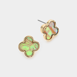 Quatrefoil Stud Earrings