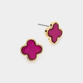 Quatrefoil Stud Earrings