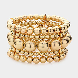 Metal Bubble Ball Stretch Bracelet