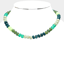 Natural Stone Beaded Necklace