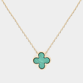 Quatrefoil Pendant Necklace