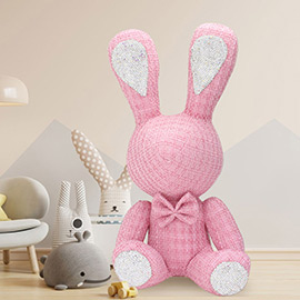 Bling Tweed Rabbit Plush Doll