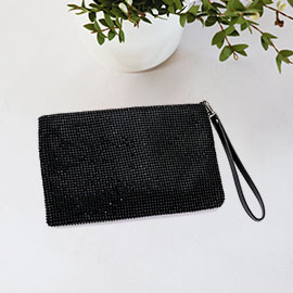 Bling Flat Clutch / Crossbody Bag