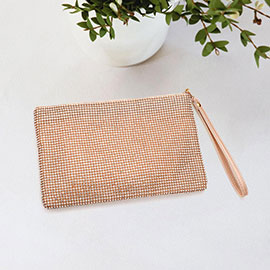 Bling Flat Clutch / Crossbody Bag