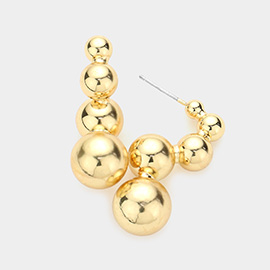 Metal Bubble Earrings