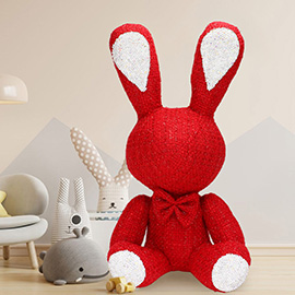 Bling Tweed Rabbit Plush Doll