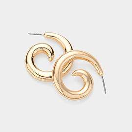 Metal Spiral Earrings