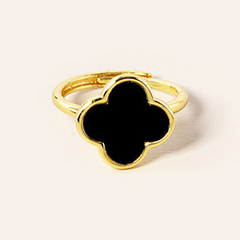 Gold Dipped Quatrefoil Ring