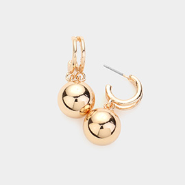 Metal Ball Dangle Earrings